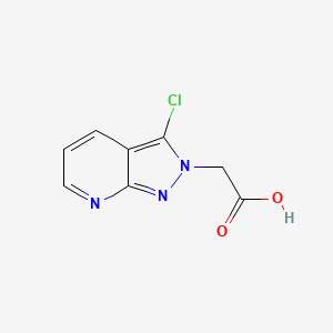 2-(3-Chloro-2H-pyrazolo[3,4-b]pyridin-2-yl)acetic acid