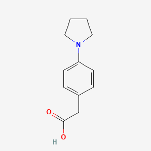 molecular formula C12H15NO2 B8761008 (4-Pyrrolidinophenyl)acetic acid 