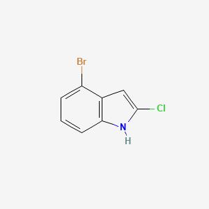molecular formula C8H5BrClN B8761011 4-bromo-2-chloro-1H-indole 