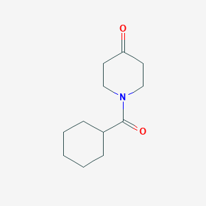 molecular formula C12H19NO2 B8761020 1-(Cyclohexanecarbonyl)piperidin-4-one CAS No. 145729-29-9