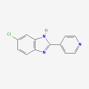 molecular formula C12H8ClN3 B8761050 6-chloro-2-(4-pyridinyl)-1H-Benzimidazole 