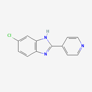 6-chloro-2-pyridin-4-yl-1H-benzimidazole