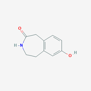 molecular formula C10H11NO2 B8761051 7-Hydroxy-1,3,4,5-tetrahydro-benzo[d]azepin-2-one CAS No. 17639-44-0