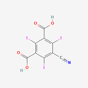 molecular formula C9H2I3NO4 B8761114 5-Cyano-2,4,6-triiodoisophthalic acid CAS No. 73511-89-4