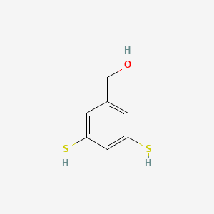 molecular formula C7H8OS2 B8761118 3,5-Dimercaptobenzyl alcohol CAS No. 436145-29-8