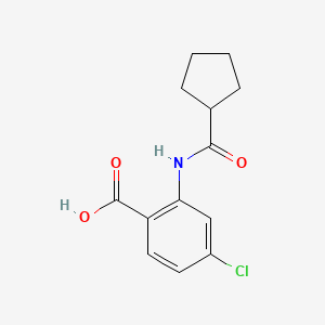 molecular formula C13H14ClNO3 B8761148 4-Chloro-2-[(cyclopentylcarbonyl)amino]benzoic acid CAS No. 926199-31-7