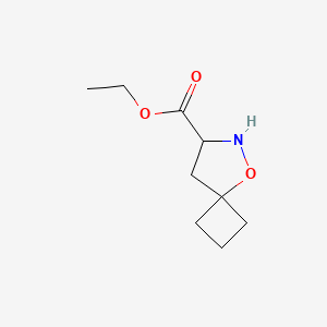 molecular formula C9H15NO3 B8761161 Ethyl 5-oxa-6-azaspiro[3.4]octane-7-carboxylate 