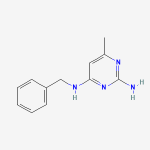 molecular formula C12H14N4 B8761213 N4-benzyl-6-methylpyrimidine-2,4-diamine 