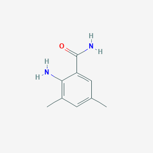 molecular formula C9H12N2O B8761257 2-Amino-3,5-dimethylbenzamide CAS No. 56934-54-4