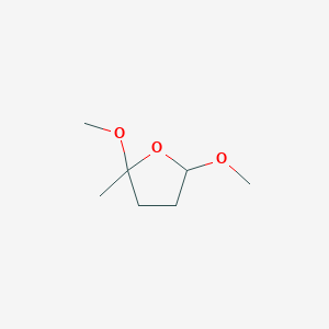 molecular formula C7H14O3 B8761285 2-Methyl-2,5-dimethoxytetrahydrofuran CAS No. 58518-63-1