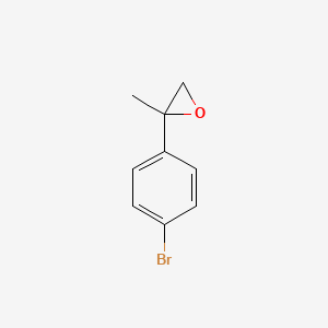molecular formula C9H9BrO B8761372 2-(4-Bromophenyl)-2-methyloxirane CAS No. 80909-78-0