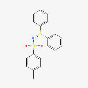 molecular formula C19H17NO2S2 B8761407 N-(Diphenyl-lambda~4~-sulfanylidene)-4-methylbenzene-1-sulfonamide CAS No. 13150-76-0
