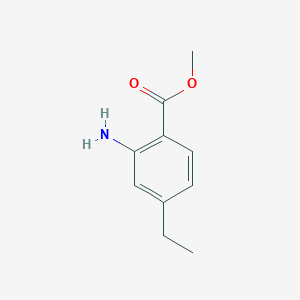 molecular formula C10H13NO2 B8761434 Methyl 2-amino-4-ethylbenzoate 