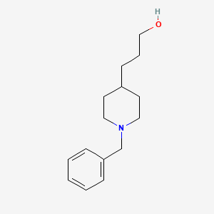molecular formula C15H23NO B8761472 3-(1-Benzylpiperidin-4-yl)propan-1-ol 