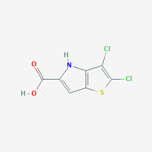 molecular formula C7H3Cl2NO2S B8761494 2,3-dichloro-4H-thieno[3,2-b]pyrrole-5-carboxylic acid CAS No. 403860-11-7