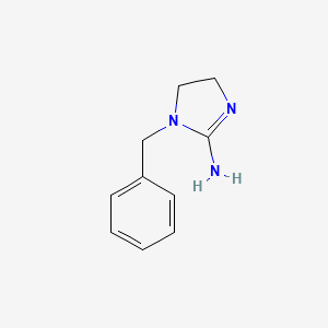 molecular formula C10H13N3 B8761504 1-Benzyl-4,5-dihydro-1H-imidazol-2-amine CAS No. 69918-51-0