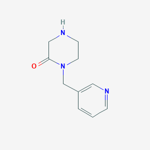 molecular formula C10H13N3O B8761506 1-(Pyridin-3-ylmethyl)piperazin-2-one 