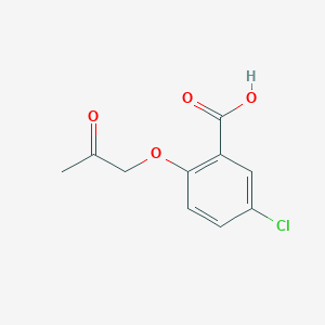 molecular formula C10H9ClO4 B8761508 2-Acetonyloxy-5-chlorobenzoic Acid 