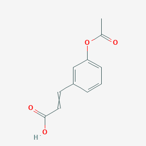 3-(3-Acetyloxyphenyl)prop-2-enoic acid