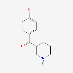 molecular formula C12H14FNO B8761528 3-(4-Fluorobenzoyl)piperidine 