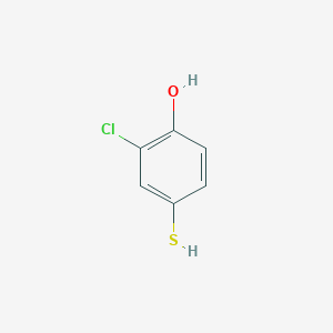 molecular formula C6H5ClOS B8761542 2-Chloro-4-mercaptophenol 