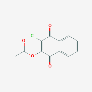 B8761609 3-Chloro-1,4-dioxo-1,4-dihydronaphthalen-2-yl acetate CAS No. 17205-33-3