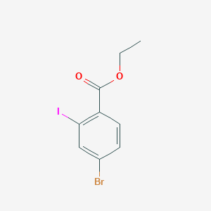 molecular formula C9H8BrIO2 B8761616 Ethyl 4-bromo-2-iodobenzoate 
