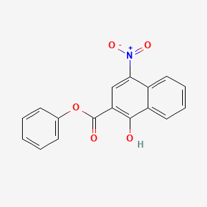 2-Naphthalenecarboxylic acid, 1-hydroxy-4-nitro-, phenyl ester