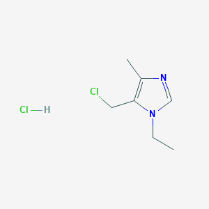 molecular formula C7H12Cl2N2 B8761818 5-(chloromethyl)-1-ethyl-4-methyl-1H-imidazole hydrochloride 