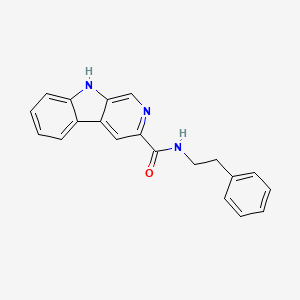 molecular formula C20H17N3O B8761856 N-(2-phenylethyl)-9H-beta-carboline-3-carboxamide CAS No. 78538-75-7