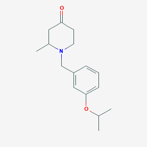 molecular formula C16H23NO2 B8761886 1-(3-Isopropoxybenzyl)-2-methylpiperidin-4-one CAS No. 921599-67-9