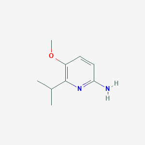 molecular formula C9H14N2O B8761918 6-Isopropyl-5-methoxypyridin-2-amine 