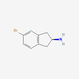molecular formula C9H10BrN B8761974 (s)-5-Bromo-2,3-dihydro-1h-inden-2-amine 