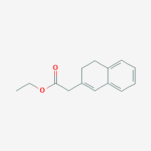 molecular formula C14H16O2 B8762014 Ethyl 2-(3,4-dihydronaphthalen-2-yl)acetate CAS No. 63625-94-5