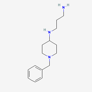 molecular formula C15H25N3 B8762024 N-(1-Benzylpiperidin-4-yl)propane-1,3-diamine CAS No. 61220-37-9