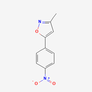 molecular formula C10H8N2O3 B8762061 3-Methyl-5-(4-nitrophenyl)-1,2-oxazole CAS No. 52063-44-2