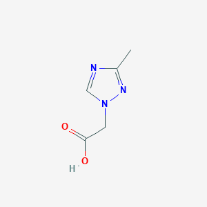 molecular formula C5H7N3O2 B8762088 2-(3-Methyl-1H-1,2,4-triazol-1-yl)acetic acid 