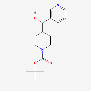 molecular formula C16H24N2O3 B8762130 Tert-butyl 4-(hydroxy(pyridin-3-yl)methyl)piperidine-1-carboxylate 