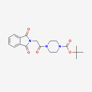 molecular formula C19H23N3O5 B8762180 tert-butyl 4-[(1,3-dioxo-1,3-dihydro-2H-isoindol-2-yl)acetyl]piperazine-1-carboxylate 