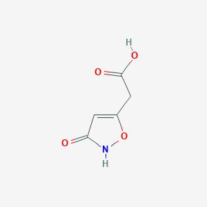 molecular formula C5H5NO4 B8762185 3-Hydroxyisoxazol-5-ylacetic acid 
