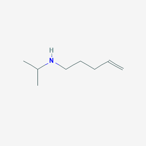 molecular formula C8H17N B8762189 Isopropylpent-4-enylamine CAS No. 20576-73-2