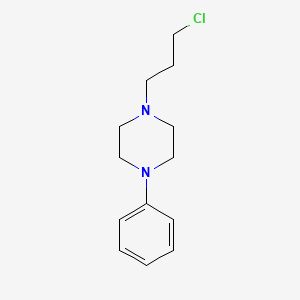 molecular formula C13H19ClN2 B8762227 Piperazine, 1-(3-chloropropyl)-4-phenyl- CAS No. 10599-17-4