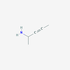 molecular formula C5H9N B8762234 Pent-3-yn-2-amine CAS No. 853304-18-4