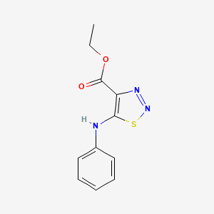 5-Phenylamino-[1,2,3]thiadiazole-4-carboxylic acid ethyl ester