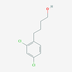 molecular formula C10H12Cl2O B8762281 2,4-Dichloro-benzenebutanol 