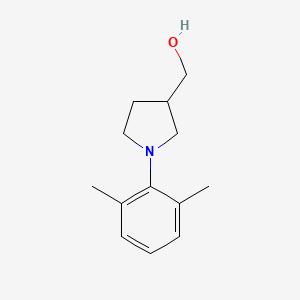 molecular formula C13H19NO B8762289 (1-(2,6-Dimethylphenyl)pyrrolidin-3-yl)methanol 