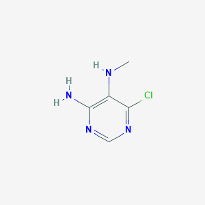 molecular formula C5H7ClN4 B8762293 6-Chloro-N5-methylpyrimidine-4,5-diamine 
