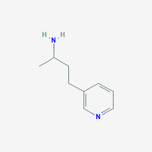 molecular formula C9H14N2 B8762338 alpha-Methyl-3-pyridinepropanamine 