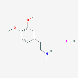 molecular formula C11H18INO2 B8762351 N-methyl-2-(3,4-dimethoxyphenyl)ethylamine hydroiodide CAS No. 57267-21-7