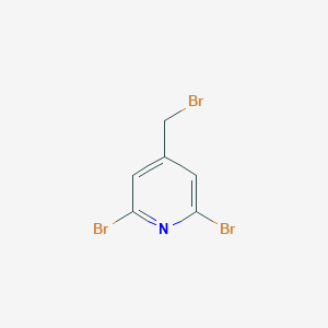 molecular formula C6H4Br3N B8762354 2,6-Dibromo-4-(bromomethyl)pyridine 